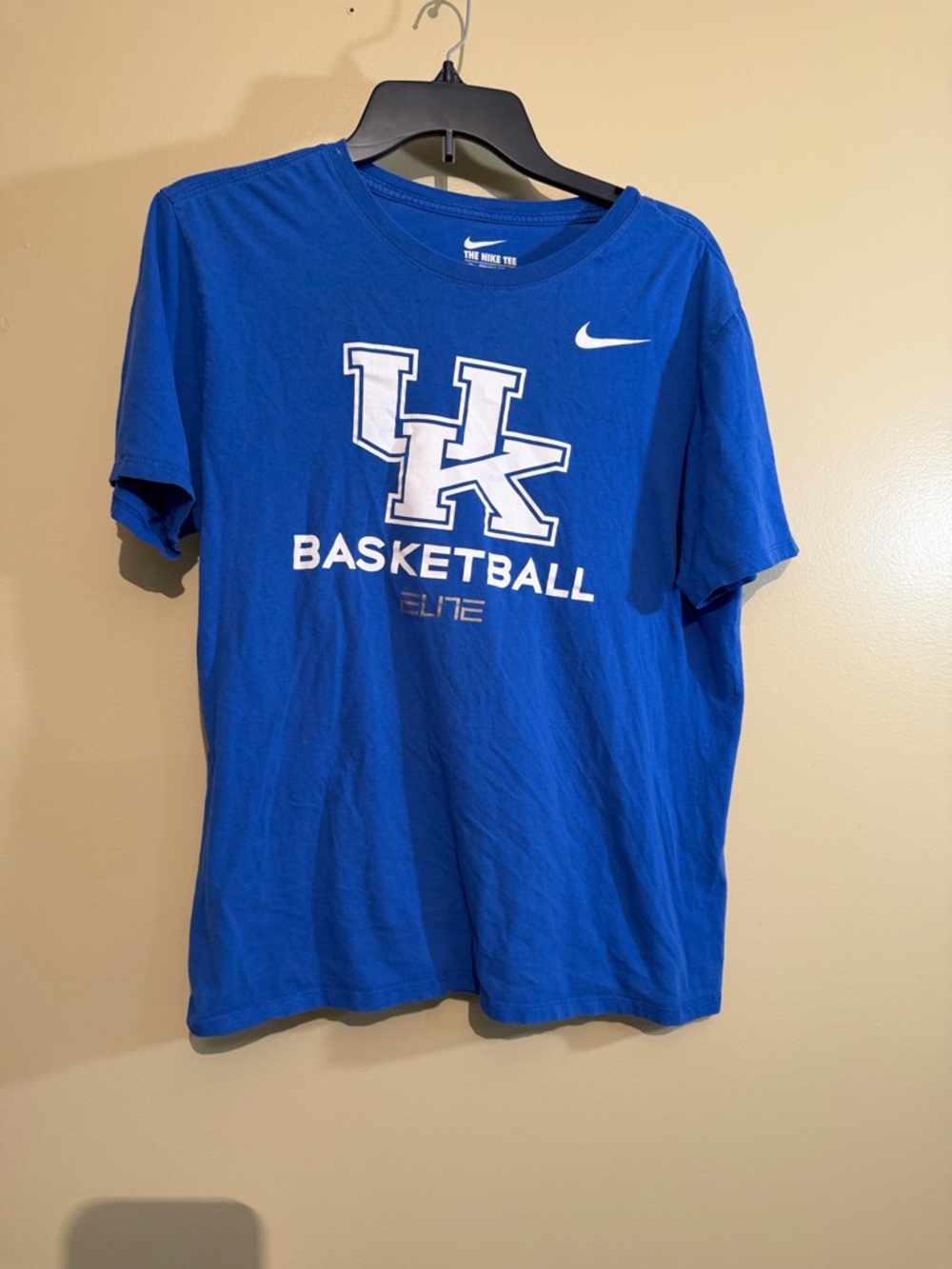 Nike Blue UK Basketball Graphic Tee with White Logo